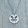 Engraved Lacrosse Charm Necklace for girls