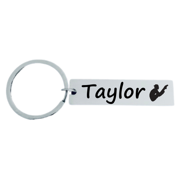 Personalized Diving Keychain