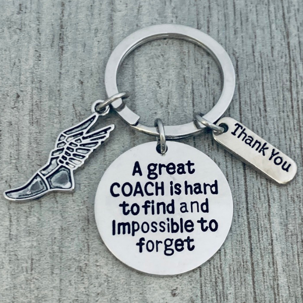 Track and Field Coach is Hard to Find But Impossible to Forget Coach Keychain