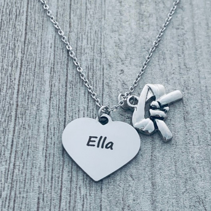 Personalized Engraved Martial Arts Necklace