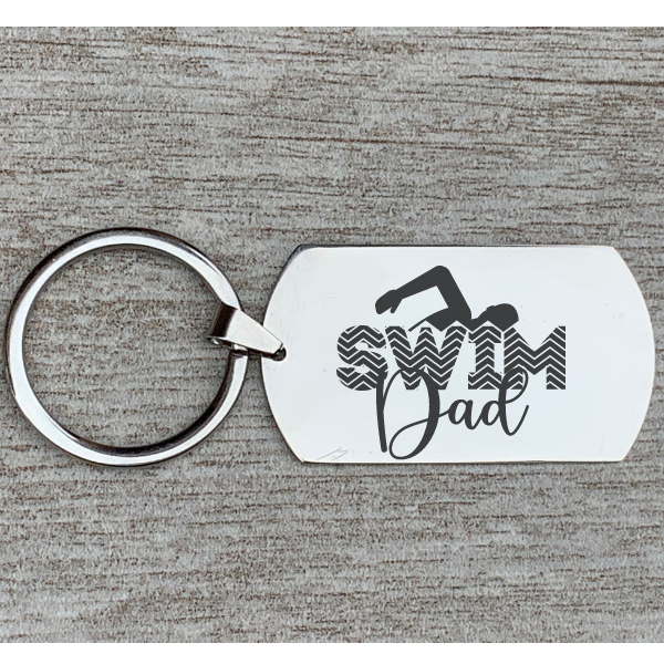 Swim Dad Keychain