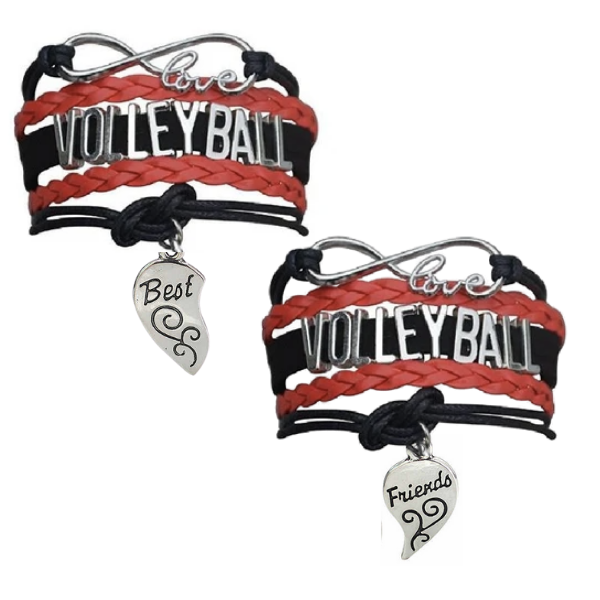 Volleyball Friendship Bracelets Set - Pick Your Team Colors