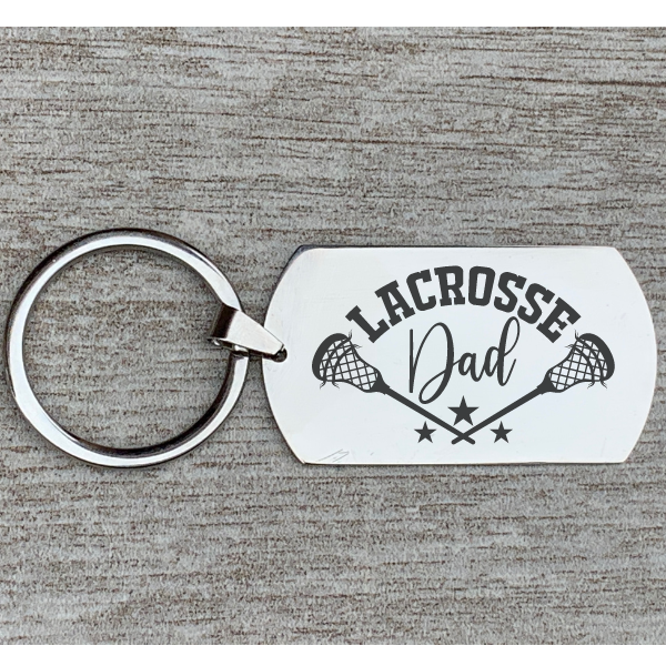 Lacrosse Dad Keychain
