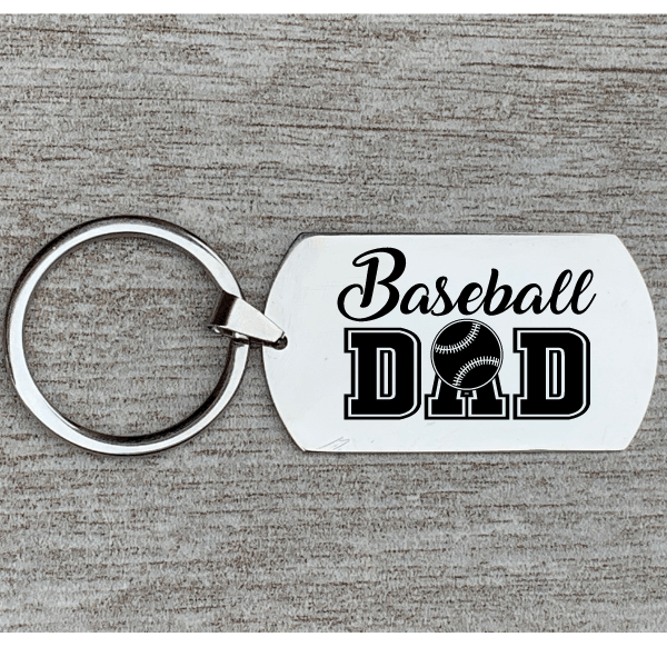 Baseball Dad Keychain