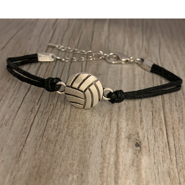 Volleyball Black Bracelet