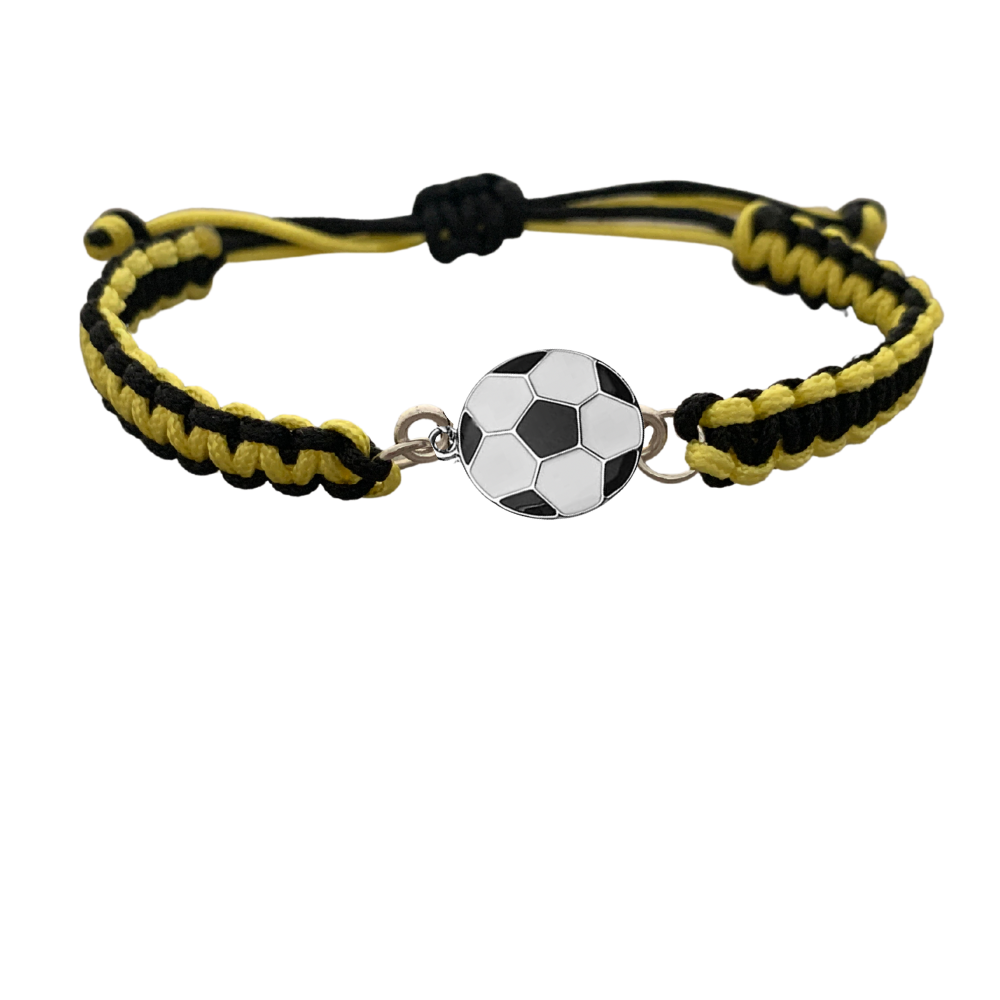 Multi Colored Soccer Bracelet - Pick Colors & Charms