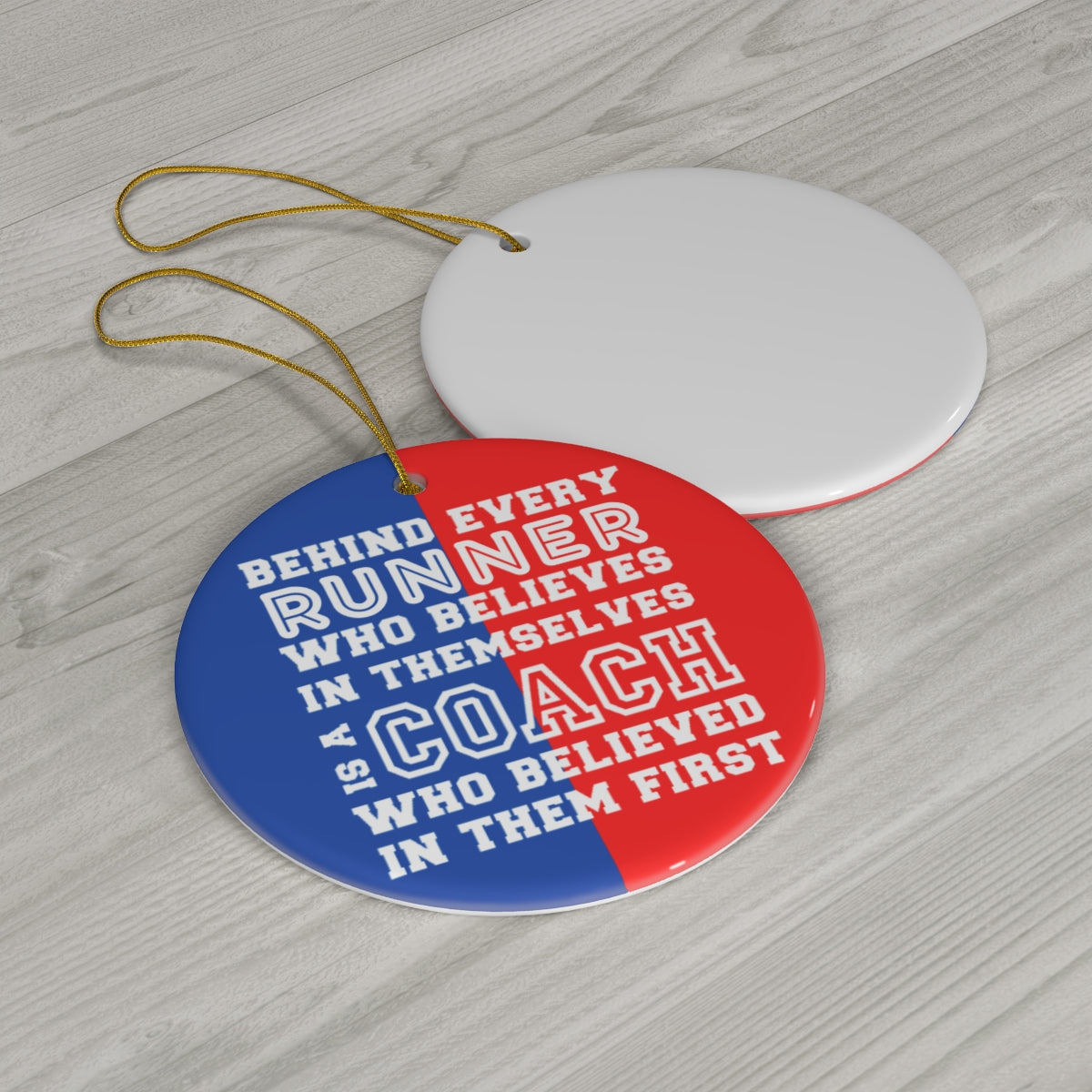 Custom Running Coach Ornament