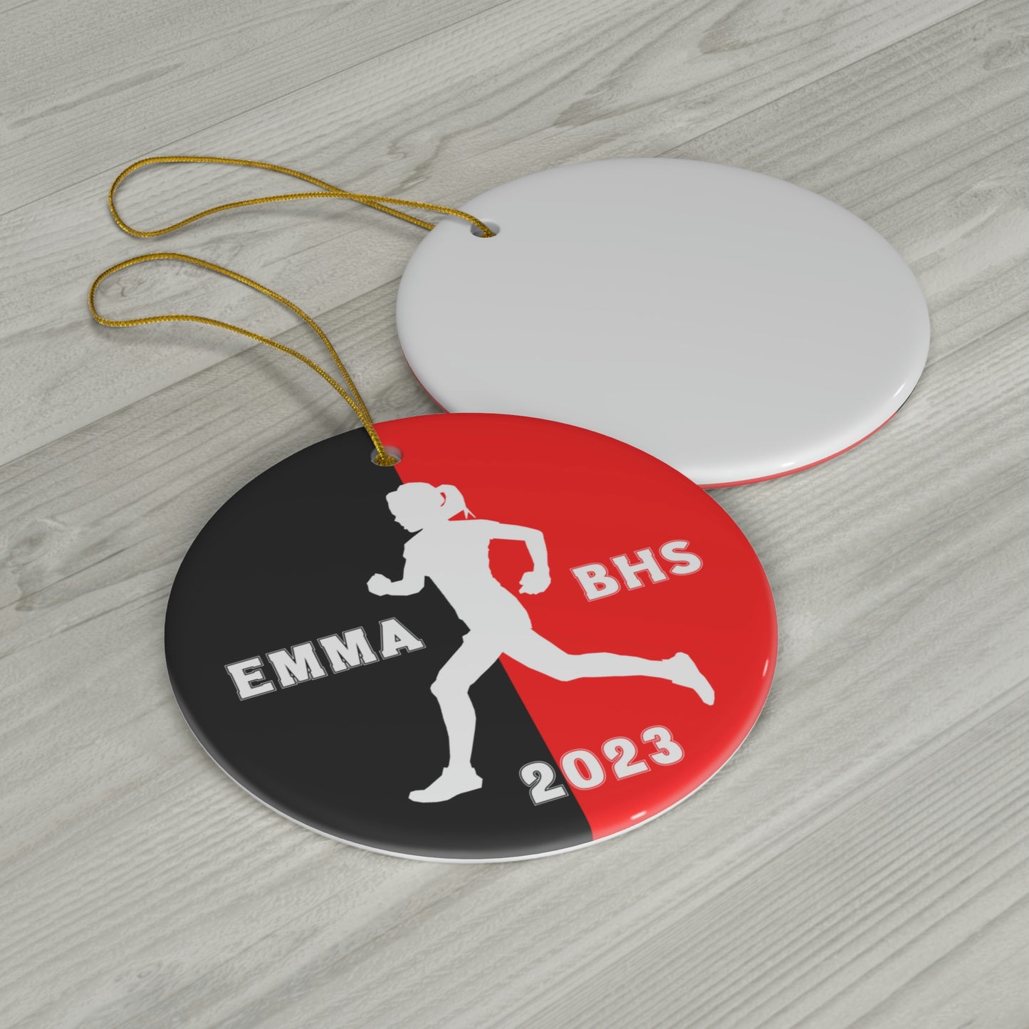 Personalized Runner Christmas Ornament