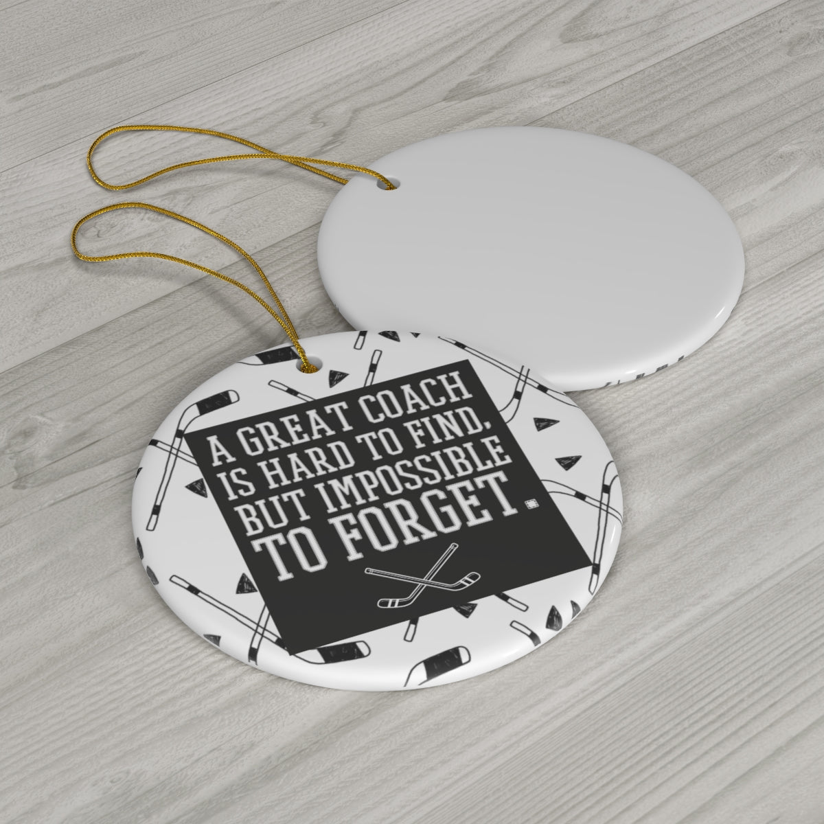 Ice Hockey Coach Christmas Ornament