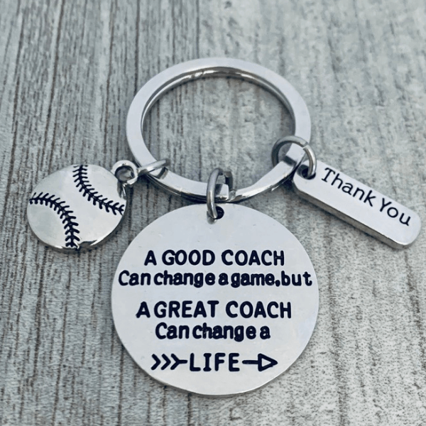 Baseball Coach Keychain- Change a Life