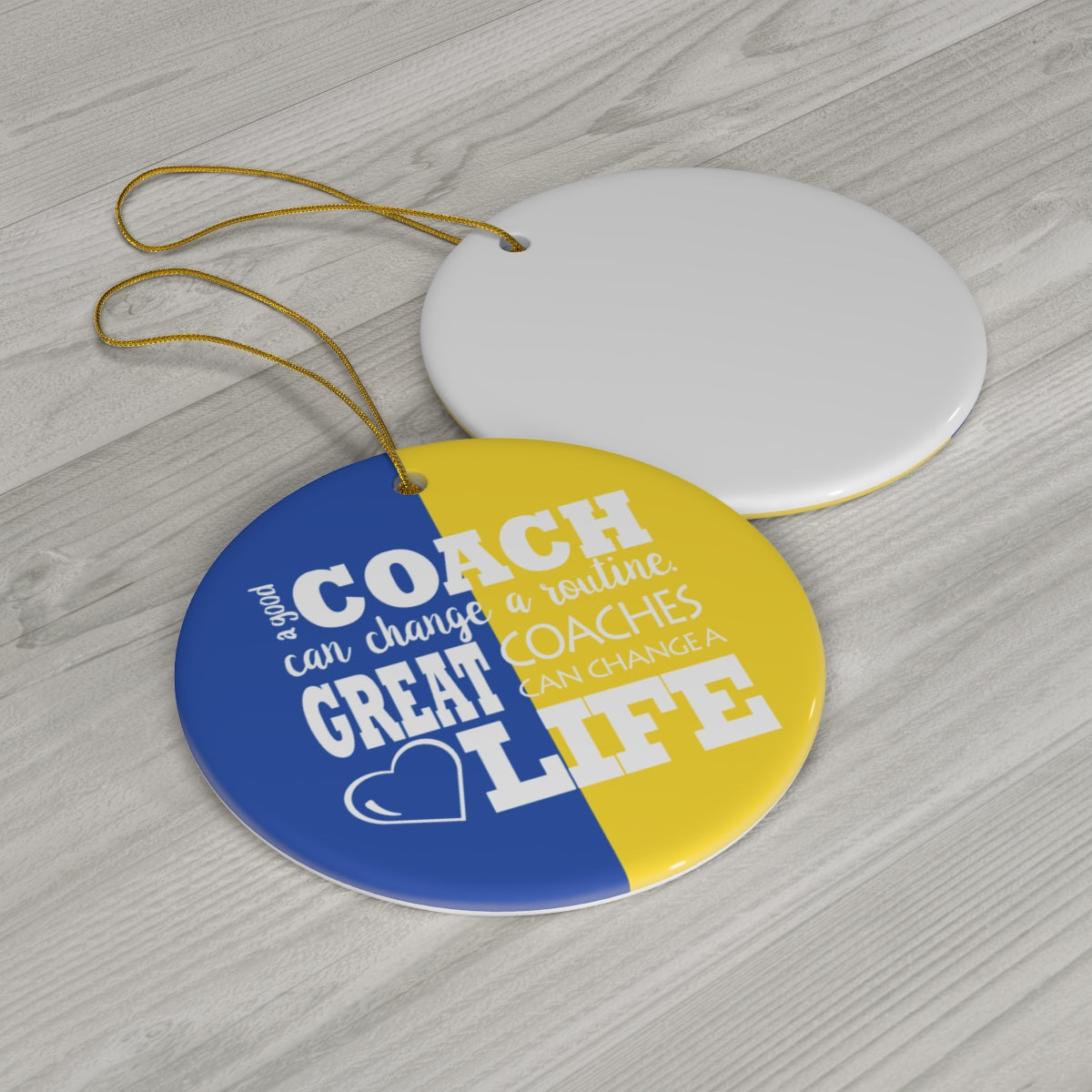 Coach Ornament, Personalized Coach Christmas Ornament, Funny Custom Ceramic Tree Ornament Gift for Our Great Coaches, Christmas Present