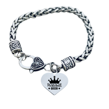 Pickleball Queen Charm Bracelet