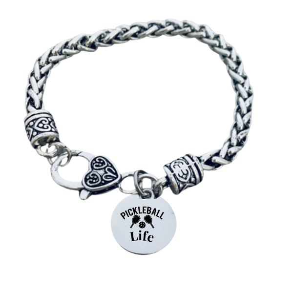 Pickleball Life Charm Bracelet