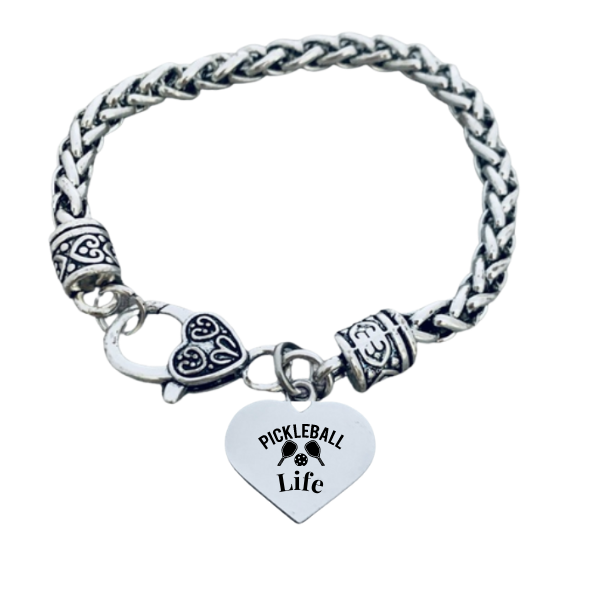 Pickleball Life Charm Bracelet