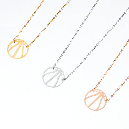 Dainty Basketball Stainless Steel Necklace