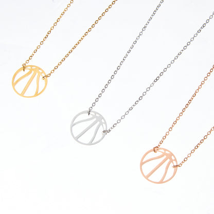 Dainty Basketball Stainless Steel Necklace