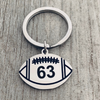 Personalized Football Keychain