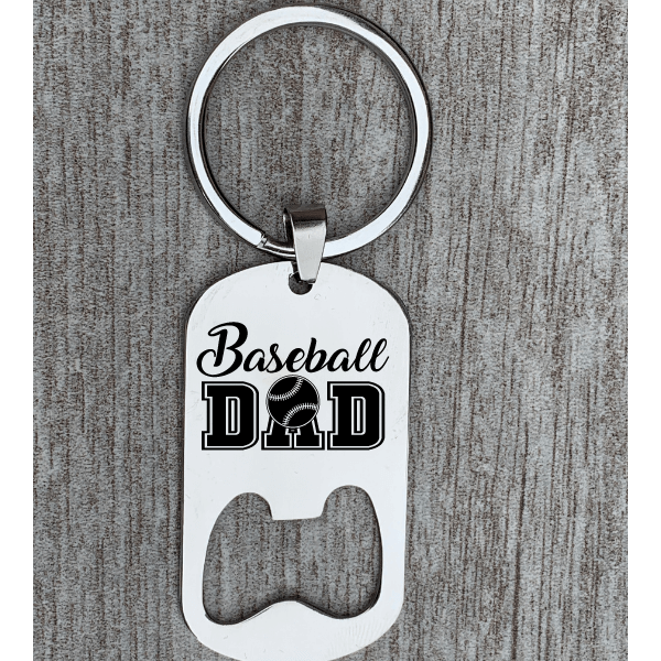 Baseball Dad Keychain