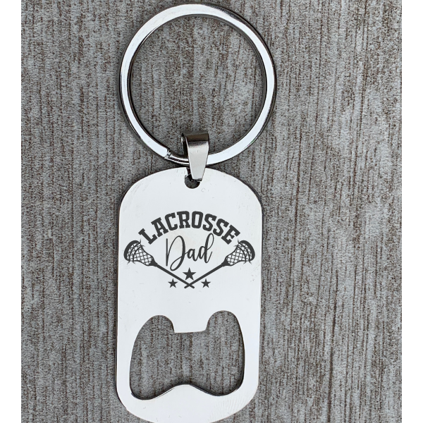 Lacrosse Dad Keychain