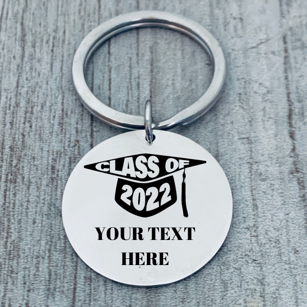 Personalized Engraved Graduation Keychain - Pick Style