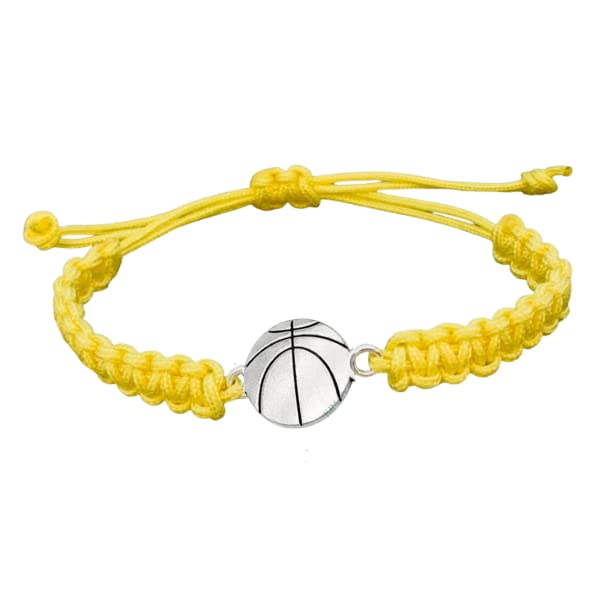 Basketball Rope Bracelet in Yellow Color