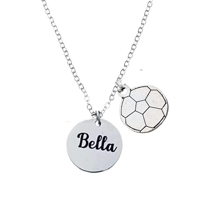 Soccer Engraved Necklace