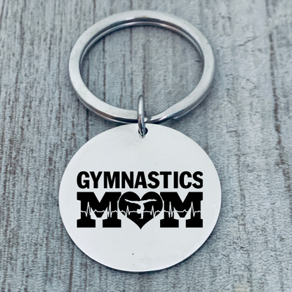Gymnastics Mom Keychain