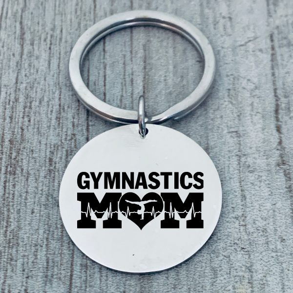 Gymnastics Mom Keychain