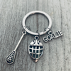 Lacrosse Goalie Keychain gift