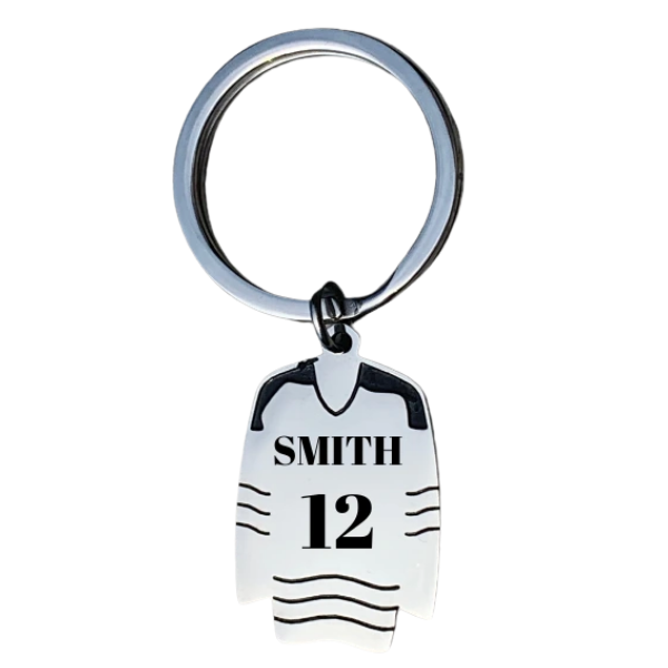 Personalized Engraved Ice Hockey Keychain