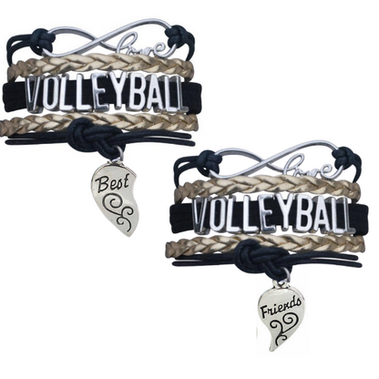Volleyball Friendship Bracelets Set - Pick Your Team Colors