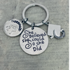 girls wrestling Graduation Keychain - She Believed She Could-