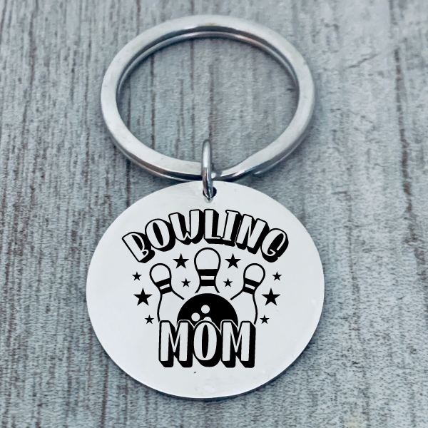 Bowling Mom Keychain