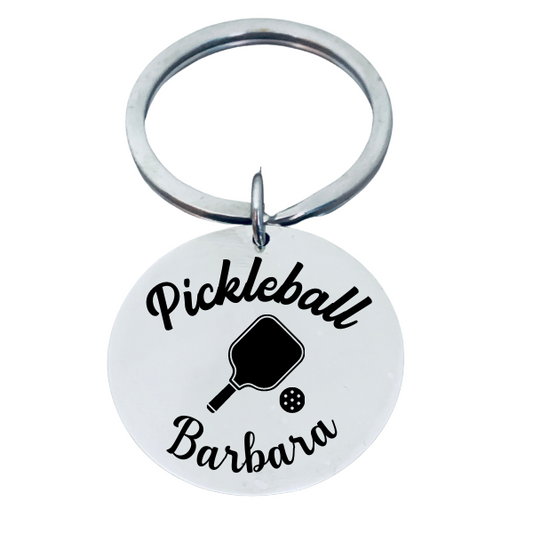 Personalized Pickleball Keychain