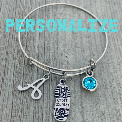 Personalized Cross Country Bracelet