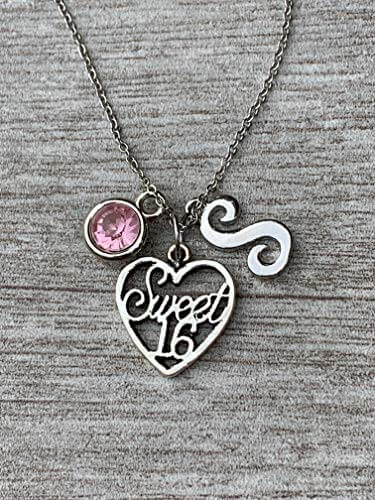 Sweet 16 Jewelry - Personalized Birthday Necklace with Customizable Charms