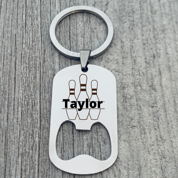 Personalized Bowling Bottle Opener