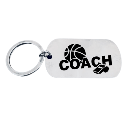 Basketball Coach Keychain