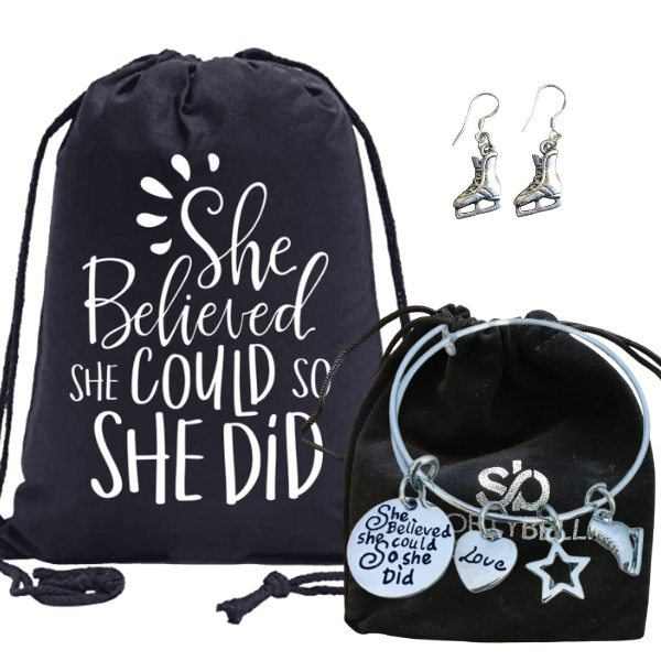 Figure Skating Gift Bundle- She Believed She Could So She Did
