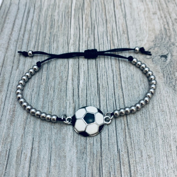 Sports Charm Adjustable Bracelet