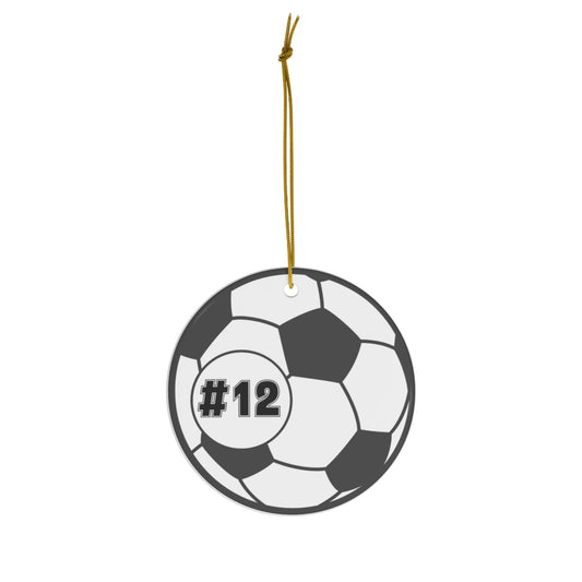 Personalized Soccer Christmas Ornament
