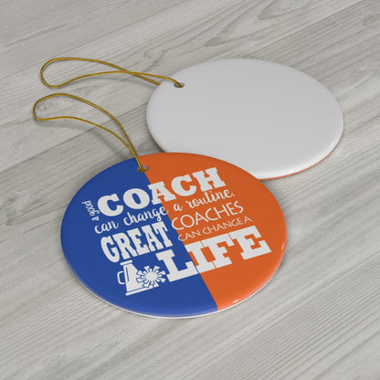 Custom Cheer Coach Christmas Ornament