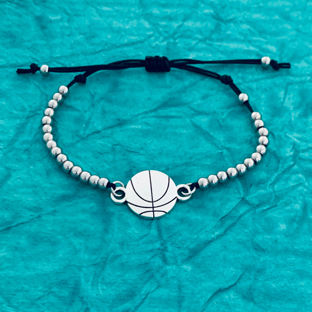 Basketball Adjustable String Bracelet