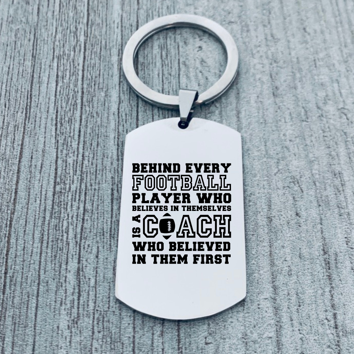 football coach keychain