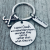 field hockey coach keychain for men and women