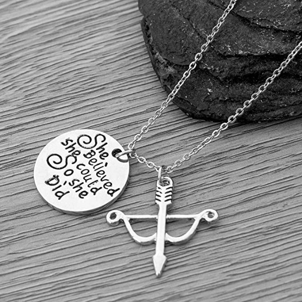 Archery Necklace - She Believed She Could