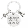 Dance Keychain - She Believed She Could So She Did - Sportybella