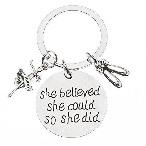 Dance Keychain - She Believed She Could So She Did