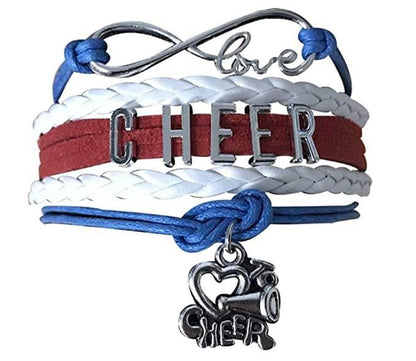 Love to Cheer Bracelet - White, Red and Blue Color