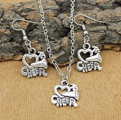Cheer Necklace & Earring Set - Sportybella